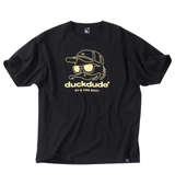 b-one-soul DUCK DUDEメタリックフェイス半袖Tシャツ ブラック