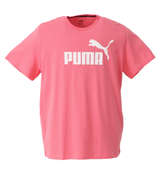 PUMA エッセンシャルロゴ半袖Tシャツ バブルガム
