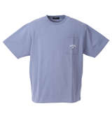 KANGOL ポケット付プリント半袖Tシャツ ブルー