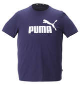 PUMA エッセンシャルロゴ半袖Tシャツ ピーコート