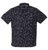 adidas golf マルチカラープリント半袖B.Dシャツ ブラック