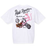 PINK PANTHER×FLAGSTAFF ピンクパンサー半袖Tシャツ ホワイト