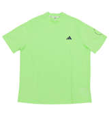 adidas golf BOSジャガードグラフィック半袖モックネックシャツ グリーンスパーク