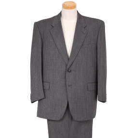  シングル2ツ釦スーツ(2パンツ) チャコールグレー