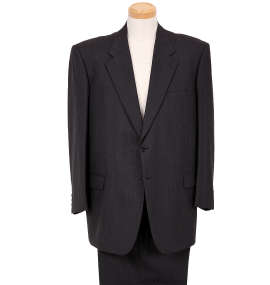  シングル2ツ釦スーツ(2パンツ) チャコールグレー