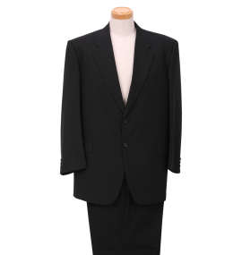  シングル2ツ釦スーツ(2パンツ) ブラック