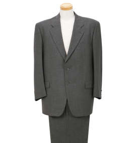  シングル2ツ釦スーツ(2パンツ) グレー