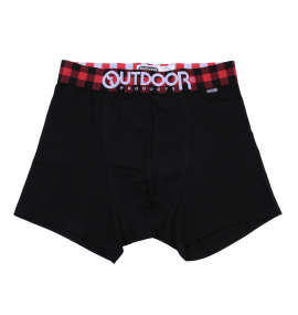OUTDOOR PRODUCTS バッファローチェックゴムボクサーパンツ レッド