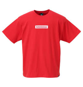 b-one-soul バックロゴプリント半袖Tシャツ レッド