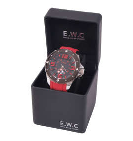E.W.C. 腕時計 ブラック×レッド