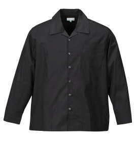 Mc.S.P 長袖オープンカラーシャツ ブラック