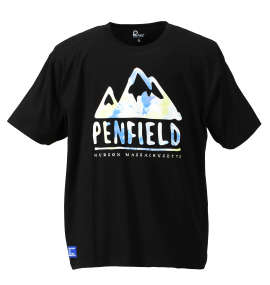 Penfield タイダイロゴプリント半袖Tシャツ ブラック