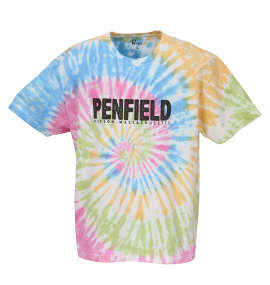 Penfield タイダイロゴプリント半袖Tシャツ ピンク系