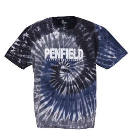Penfield タイダイロゴプリント半袖Tシャツ ブラック系