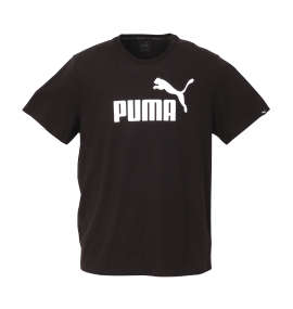 PUMA エッセンシャルNO.1ロゴ半袖Tシャツ コットンブラック