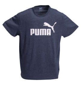 PUMA エッセンシャルヘザー半袖Tシャツ ピーコートヘザー