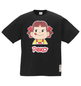 PeKo&PoKo カラープリント半袖Tシャツ ブラック