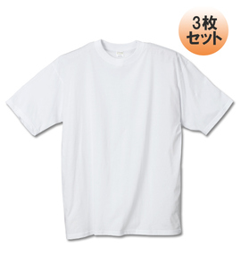 MANCHES クルーTシャツ3枚パック ホワイト