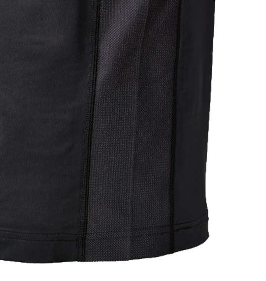 Phiten コンプレッションハイネック半袖Tシャツ ブラック
