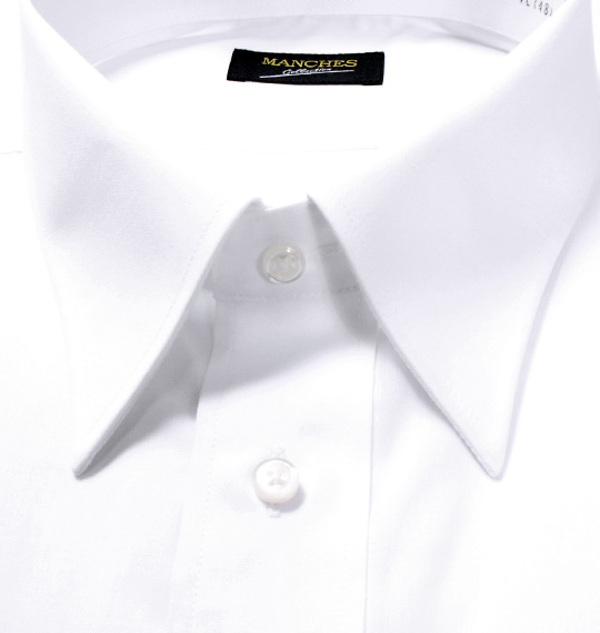  レギュラーカラー半袖シャツ ホワイト