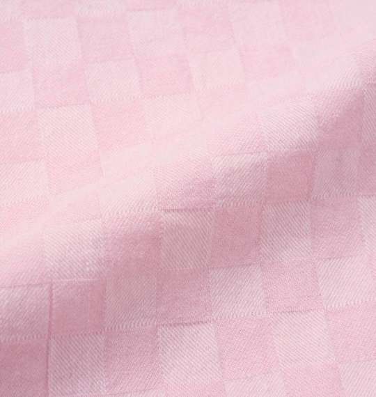 GLADIATE ブロックジャガード刺繍シャツ ピンク