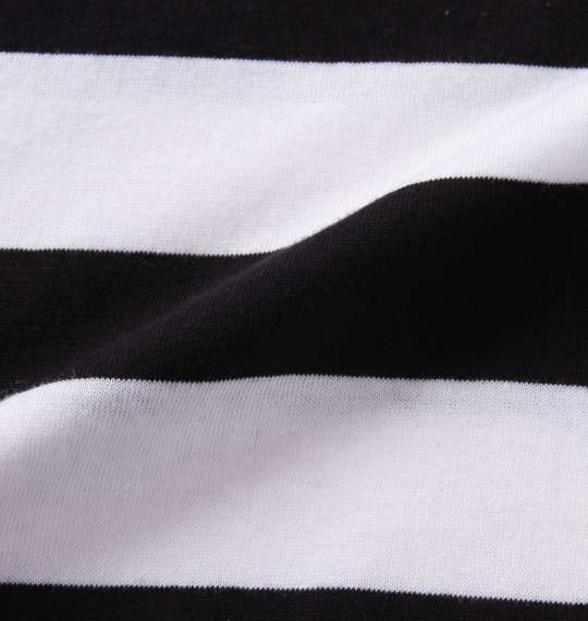 Mc.S.P 長袖ボーダーTシャツ ホワイト×ブラック