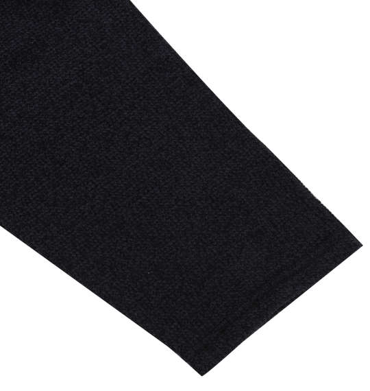 launching pad 甘編みワッフルショールカーディガン+半袖Tシャツ ブラック杢×ホワイト