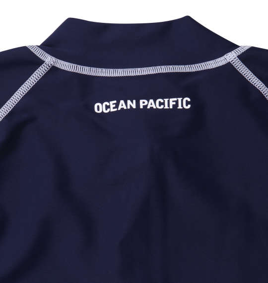 OCEAN PACIFIC 半袖フルジップラッシュガード ネイビー