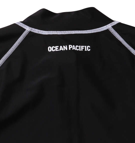 OCEAN PACIFIC 半袖フルジップラッシュガード ブラック