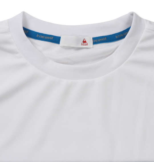 LE COQ SPORTIF ドライジャカードニット半袖Tシャツ ホワイト