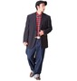RYOKO KIKUCHI HOMME2 2ツ釦ジャケット ネイビー: コーデイメージ