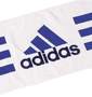 adidas スポーツタオル ホワイト×ネイビー:
