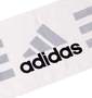 adidas スポーツタオル ホワイト×グレー:
