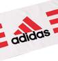adidas スポーツタオル ホワイト×レッド: