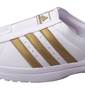 adidas クロッグ ホワイト×ゴールド: