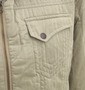 KANSAI JEANS 中綿ジャケット ベージュ: 左胸ポケット