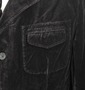KANSAI JEANS テーラードジャケット ブラック: 左胸ポケット