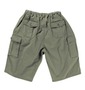 OSHKOSH イージーカーゴハーフパンツ カーキ: バックスタイル