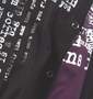 WILD LIFE シャツ+Tシャツ(半袖) ブラック×パープル: