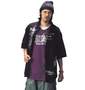 WILD LIFE シャツ+Tシャツ(半袖) ブラック×パープル: