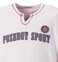 POSH BOY SPORT キーネックトレーナー アイボリー: