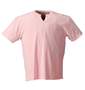 OSHKOSH キーネックTシャツ半袖 ピンク×ホワイト