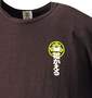 豊天 裁ち切りTシャツ半袖 ブラウン: