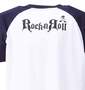 MUSIC TELEVISION ラグランTシャツ(半袖) ホワイト×ネイビー: