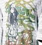 Armee Francaise リアルレイヤードTシャツ ホワイト×ブラック: