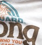 LIFE GUARD ラグランTシャツ オフホワイト×ブラウン: