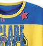 Armee Francaise フットボール七分Tシャツ イエロー×ブルー: