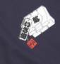波乗達人 和柄Tシャツ(半袖) ネイビー:
