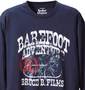 BAREFOOT ADVENTURE Tシャツ ネイビー: