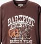 BAREFOOT ADVENTURE Tシャツ ブラウン: